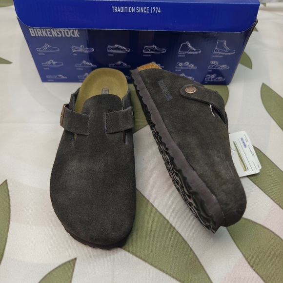 Birkenstock Boston narrow | Cork footbed and suede upper - Picture 2 of 4